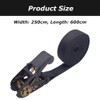 2 Pcs Ratchet Tie Down Straps with Durable Material, Adjustable