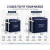 2 Pack Large Non-Woven Fabric Clothes Storage Bag Organizer with
