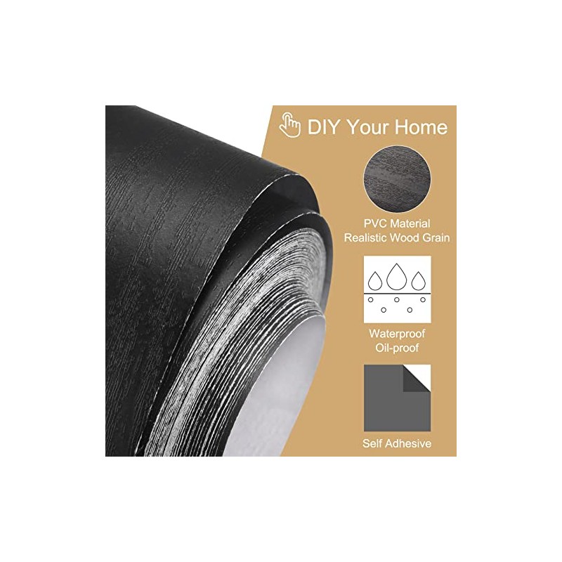 4R Quattroerre.it 10542 Tiras Adhesivas para Coche, Color Negro, 100