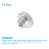 sourcing map Knurled Thumb Nuts, 12Pcs M3 Carbon Steel Nut