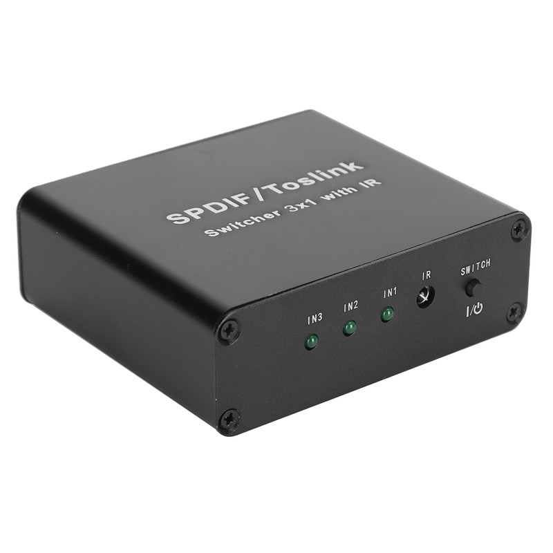SPDIF/for TosLink Switcher 3x1 Switching Device with Remote Control 3