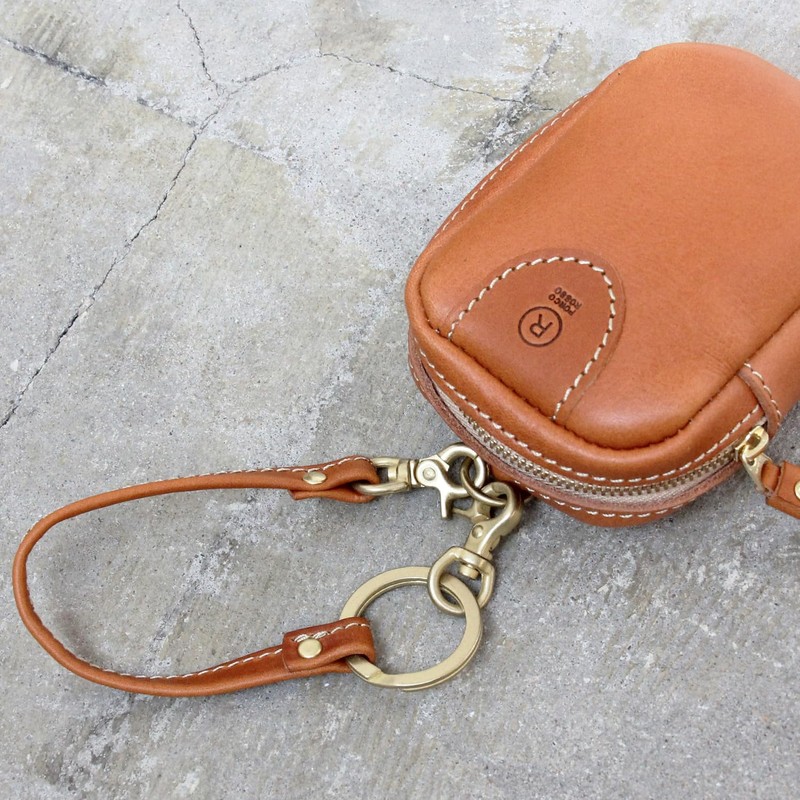 PORCO ROSSO Clutch Holder, Original Tochigi Leather, Made in Japan,