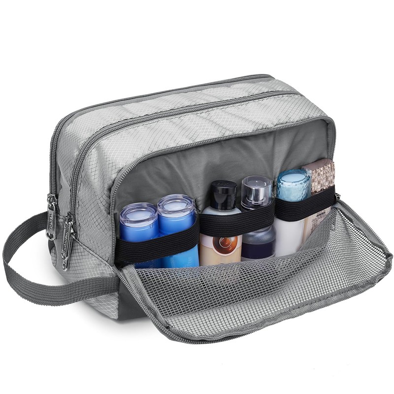 Small Nylon Toiletry Kit Bag, Lightweight Shaving Bag for Men