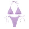 SweatyRocks Traje de baño triangular de 2 piezas para mujer,