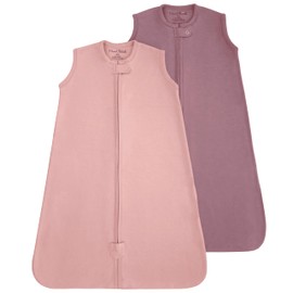 Mama Cheetah Baby Sleep Sack 1.0 TOG, Organic Cotton Baby Wearable Blanket with Two-Way Zipper, Swaddle Transition Baby Sleeping Bag, All-Season Sleep Sack for Newborn Infant Toddler Boy Girl, 2-Pack