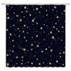 WANVYON Celestial Shower Curtain Cute Star Glitter Starry Sky Astrology