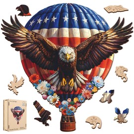 Pikoqunc Wooden Puzzles for Adults, Soaring Eagle 190 Pieces