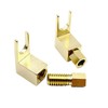 Mugetech 4 pcs Banana to Spade Adapter Plug,Speaker Spade Terminals