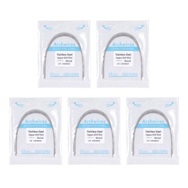 50pcs Dental Orthodontic Arch Wire Stainless Steel Orthodontic Arch Wire for Dentist 0.16 X 0.16 Inch Upper