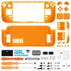 eXtremeRate Clear Orange Custom Faceplate Back Plate Shell for Steam