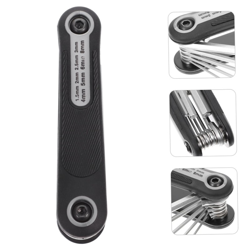 Operitacx 1 Set Folding Wrench Keychain Tools Multipurpose Wrench Flat