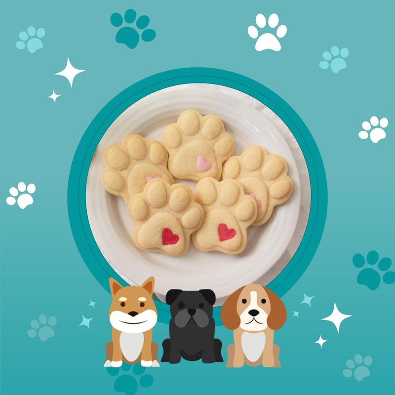 Dog Cat Animal Paw Print Cookie Dough Cutter (Paw Print