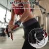 Weight Lifting Straps with D Rings for Gym Cable, Non-Slip