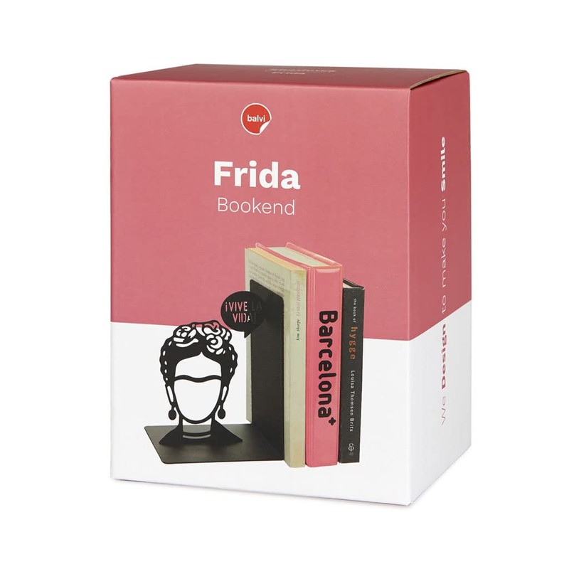 balvi Frida Bookend Black Colour Bookend Decorative Figure with the