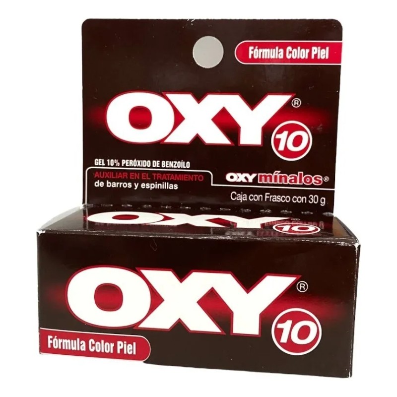 Oxy Gel Antiacné Color Piel 30g Benzoyl Peroxide Grasa Parabenos