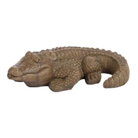 Solid Rock Stoneworks Aged Pine Alligator Fountain Animal, 5" Tall