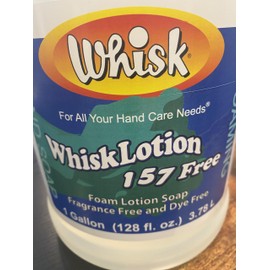 Whisk Lotion Foaming Hand Soap, Fragrance Free, Dye Free, 1 Gallon (128 fl. oz.)