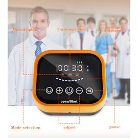 Rehabilitation Robot Gloves Upgrade Hemiplegia Hand Stroke Recovery Equipment with USB Chargeable and Strength Adjustment Stroke Recovery Equipment for Hand Orange (Right Hand M)