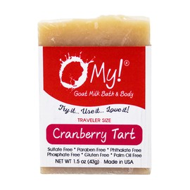 O My! Goat Milk Soap Bar 1.5oz Traveler | Made with Farm-Fresh Goat Milk | Free of Parabens & More | Handcrafted USA