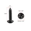 sourcing map Hex Socket Self Tapping Screws, M3 x 12mm
