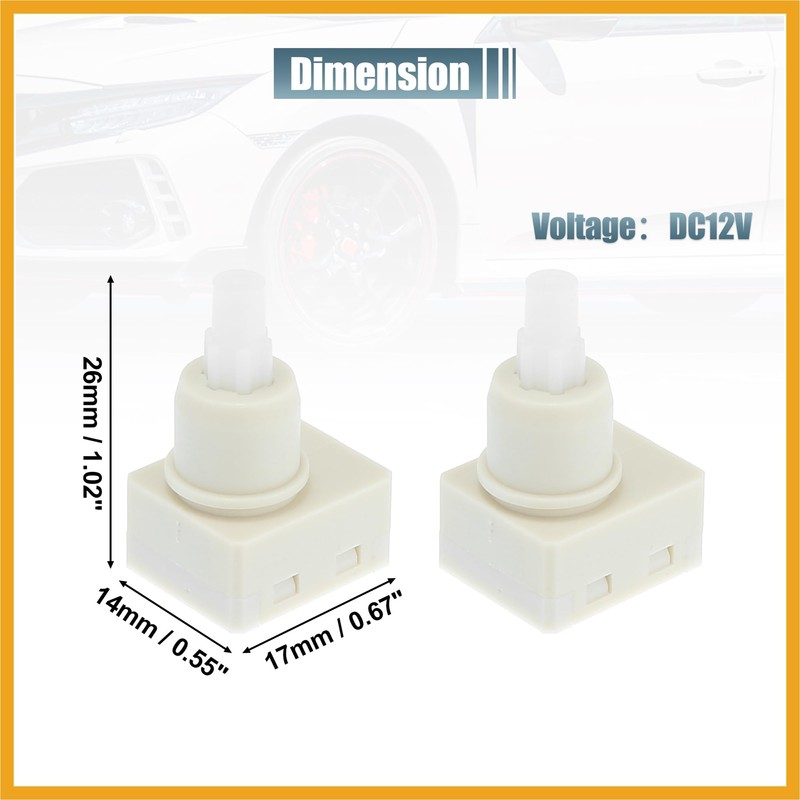 Partuto 2Pcs Dome Lamp Switch 34404-SDA-A21 34404-SDA-A22D3 924-798 Roof Map
