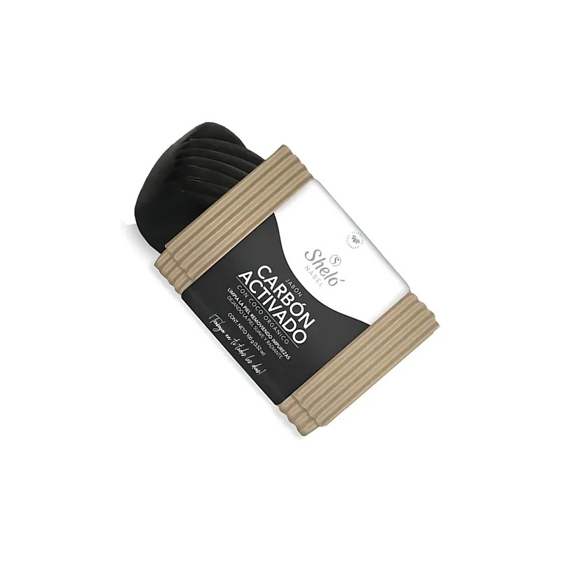 Jabón Sheló Nabel Carbón Activado Limpieza Exfoliante Rostro Graso 100g