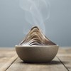 HIGHAWK Incense Burner, Pottery, Buddhist Goods, Incense Holder, Swirl, Incense