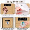 PUXING - Letrero para puerta de oficina, 6 opciones de