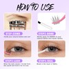 Natural Lash Clusters Wispy Individual Lash Extensions Clear Band Eyelash