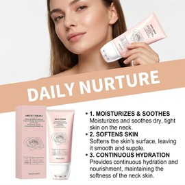 Lifting y Reafirmante de Cuello Crema de Masaje con Colágeno, Corrector Hidratante Antiarrugas para la Piel Cervical Crepey, Crema Nutritiva y Antienvejecimiento para el Cuello Diseñada (1 Uds.)