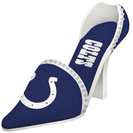 Team Sports America INDIANAPOLIS COLTS HIGH HEEL SHOE WINE BOTTLE HOLDER Team Sports America