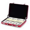 WINKIO Aluminium Money Case with Snap Closure Cheque Gift for