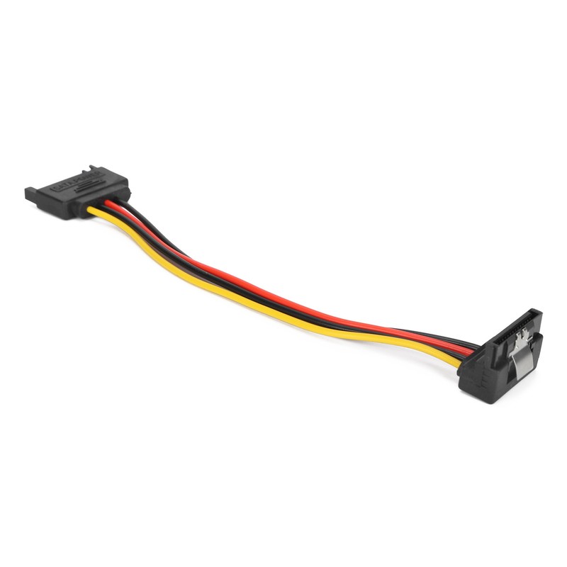 10 Pack SATA Cables 15 Pin 90 Degree Male to