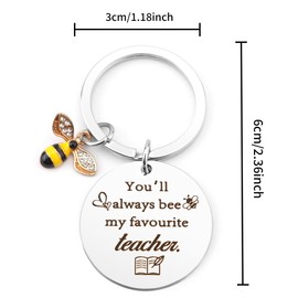 Yilousy Teacher Gifts, Gifts for Teachers, Teacher Keyring, Thank You Teacher Gifts, Best Teacher Gifts, Gift for Teacher End Of The Year, Teacher Christmas Gifts, Christmas Gifts for Teachers