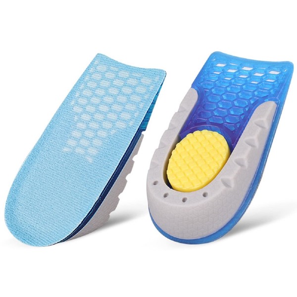 Height Increase Insole Heel Lift Inserts Invisible TPE Half Increased