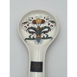 Ceramica Cuore NEW Ceramica Cuore Spoon Rest Ceramic Blue Green Gold Made In Italy