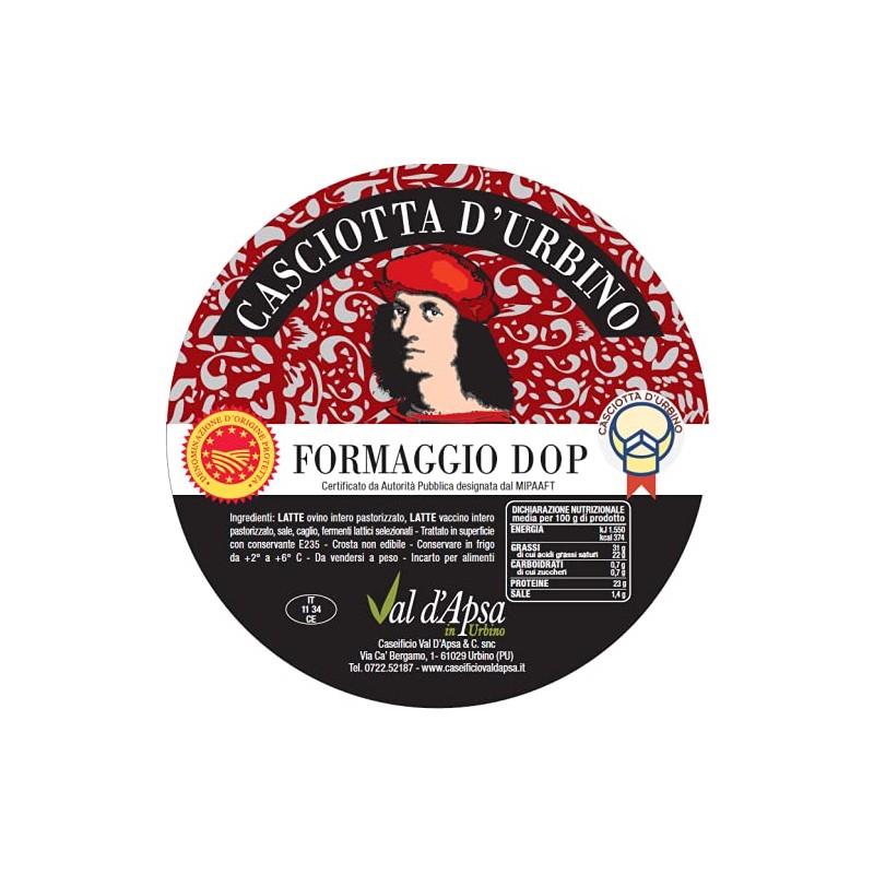 Formaggio Casciotta D'Urbino DOP (470)