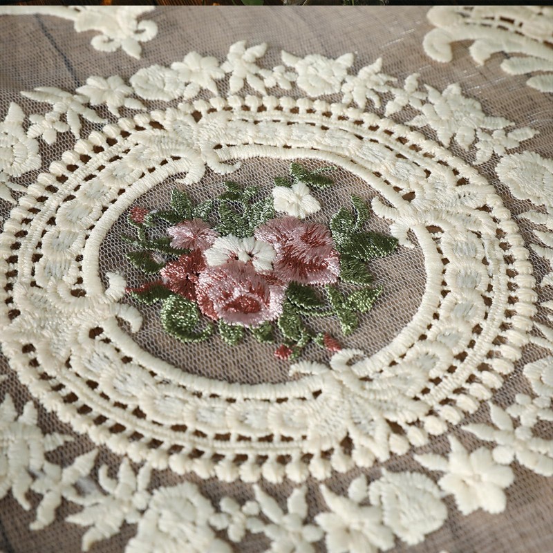 Embroidered Placemats Set of 4, Retro Handmand Place Mats Vintage