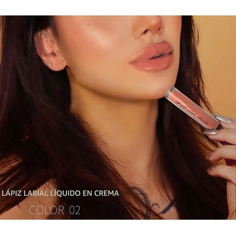 Labial Crema 12 colores hidratante y resistente al agua –