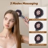 ChefyUper 3 in 1 Electric Scalp Massaging Brush,Cordless Red Light