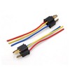 uxcell 4pcs H4 Headlight Bulb Socket Male Wire Harness Cable