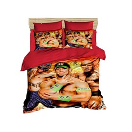 OZINCI Superstars Bedding Set, 100% Cotton Quilt/Duvet Cover Set, Exclusive Luxury Special Design, Full/Queen Size, NO Flat Sheet OR NO Fitted Sheet