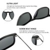SUNGAIT Classic Square Frame Sunglasses Retro Style for Men Women