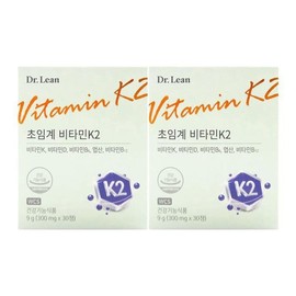 Dr.Lin Supercritical Vitamin K2 300mg x 30 tablets x 2 boxes / 닥터린 초임계 비타민K2 300mg x 30정 x 2박스