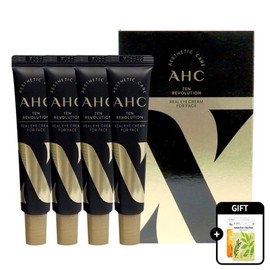 ahc 텐 레볼루션 리얼 아이크림 포 페이스 30ml x 4개입 + 마스크팩2매) Ten Revolution Real Eye Cream for Face 30ml x 4 pieces + 2 Mask Sheets