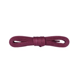 Kaps Waxed Shoelaces for Shoes & Boots 100% Finest Cotton Colourful & Original Design Width 5mm, 26 - Bordeaux red