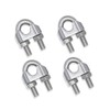 HYWJ Wire Rope Clips M8 U-Shaped Cable Clamps Wire Fasteners