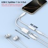 AreMe 3 in 1 USB C Splitter, USB C to