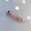 BomBom Check HeartHandmade Nail Tips - Coffin / 봄봄 체크