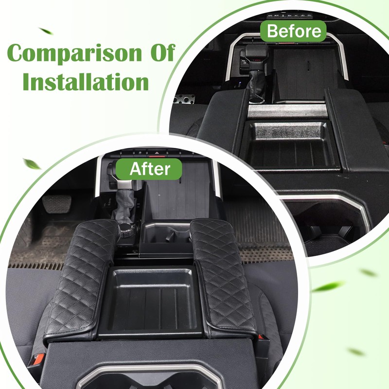 Center Console Armrest Cover Protector Pad Compatible with Toyota Tundra